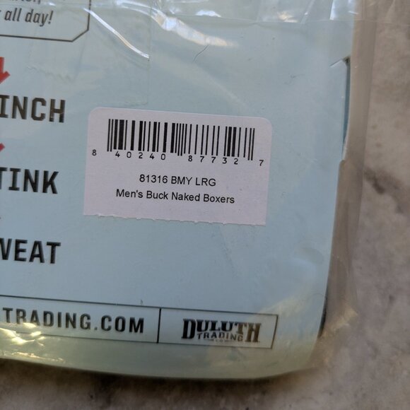 NEW Duluth Buck Naked Boxers (men's L) - Picture 8 of 9